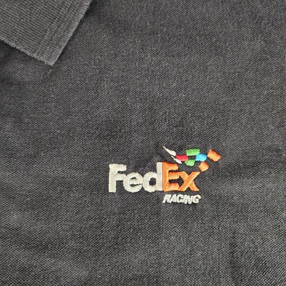 FedEx Racing Shirt Mens 3XL Black NASCAR Racing Polo Joe Gibbs Racing Team - Picture 3 of 13